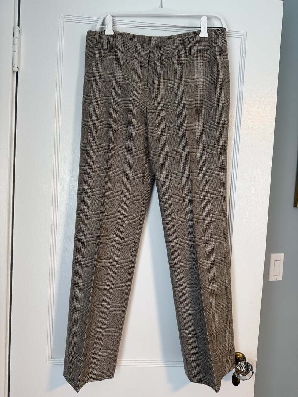 Ann Taylor Petites Margo Plaid Virgin Wool Blend Dress Pants Size 6P